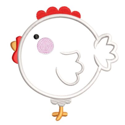 Chubby animals applique - Chicken