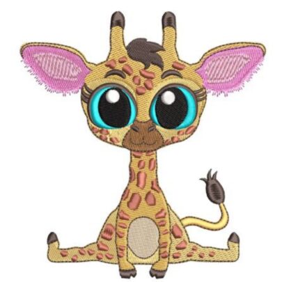 Cute Big eye animals - Giraffe