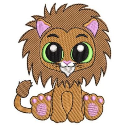 Cute Big Eye Baby Animals - Lion