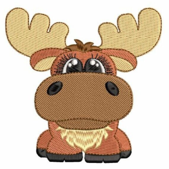 Cute Big Eye Animals - Moose