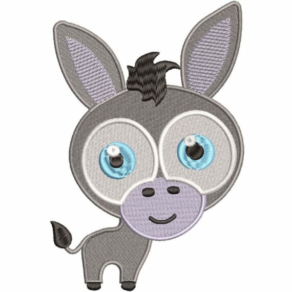 Cute Big eye animals 2 -  Donkey