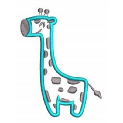 Cute Applique Jungle Animals - Giraffe