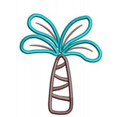 Cute Applique Jungle Animals - Tree - Applique