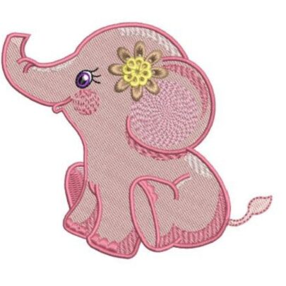 Adorable Pink Bush Animals - Elephant