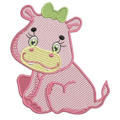 Adorable Pink Bush Animals - Hippo