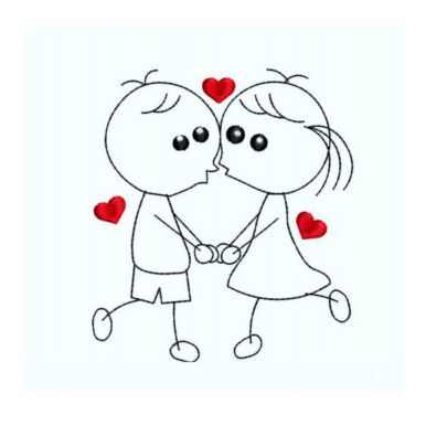 Love Stick figures - Kissing