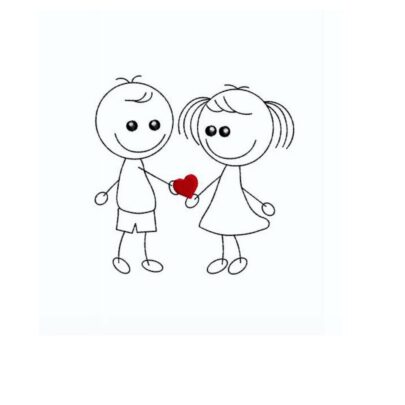 Love Stick figures - Boy and Girl 3