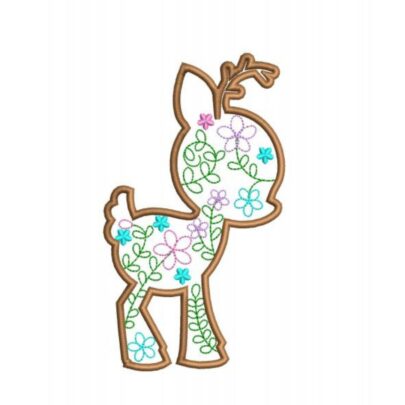 Flower Animals - Deer - Colourful