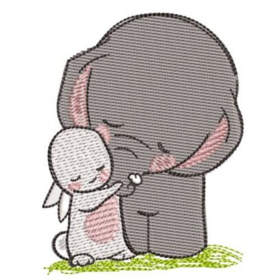 Elephant and Bunny - Set 1 - Design 1