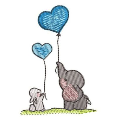 Elephant and Bunny - Set 1 - Design 2
