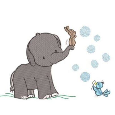 Elephant and Bunny - Set 1 - Design 4