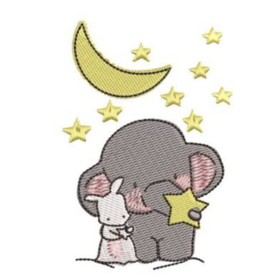 Elephant and Bunny - Set 1 - Design 5