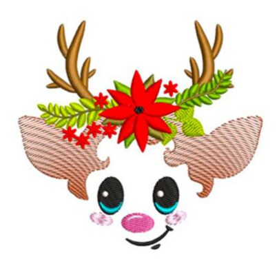 Christmas Reindeer Faces - Nr 2