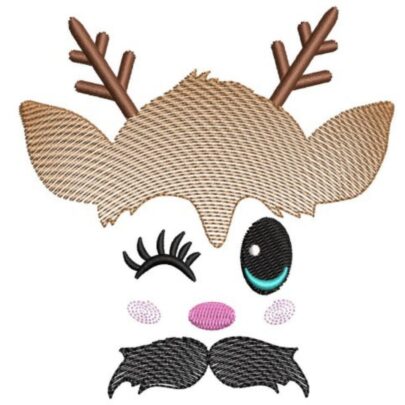 Christmas Reindeer Faces - Nr 7
