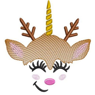 Christmas Reindeer Faces - Nr 8