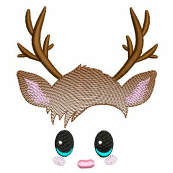 Christmas Reindeer Faces - Nr 10