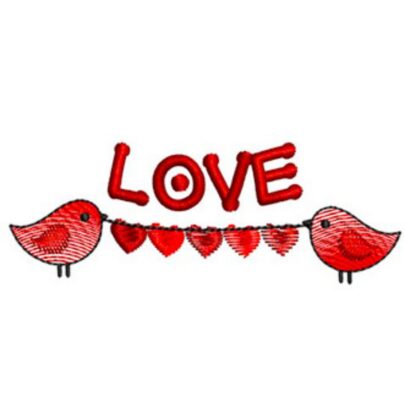 Valentines - 2 Lovebirds - Eng