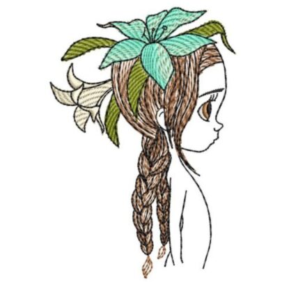 Line Art Girl 6 - Single