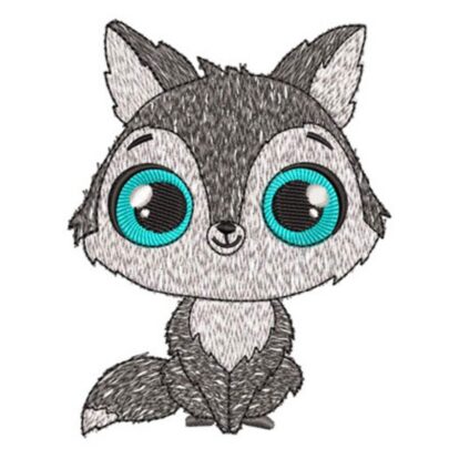 Cute Big Eye Safari Animals - Wolfe