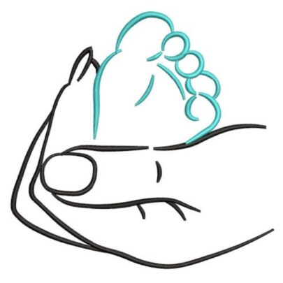 Line Art Family Love - Baby Foot - Boy
