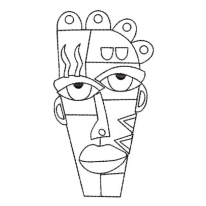 Line Art Faces - Face 3