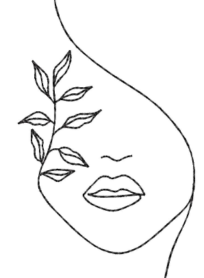 Line Art Faces - Face 8