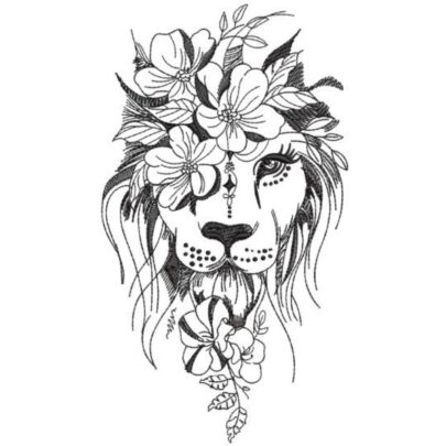 Lioness Line Art - Single Design