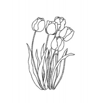 Runstitch Flower Poppies