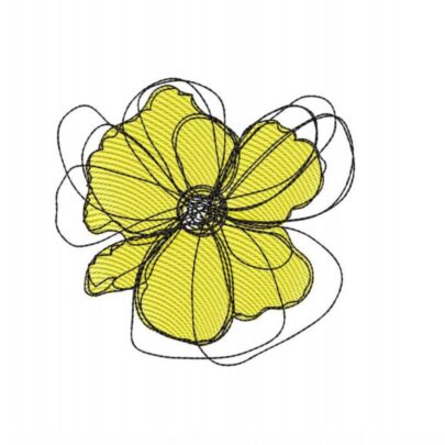 Runstitch Big Flower