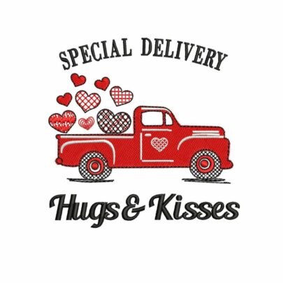 Valentines - Special Delivery - Hugs and Kisses