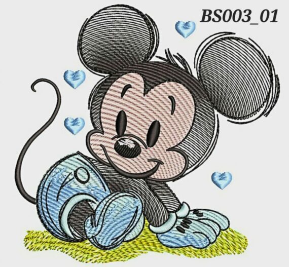 Baby Mouse Set 1 - Mickey sitting - 01