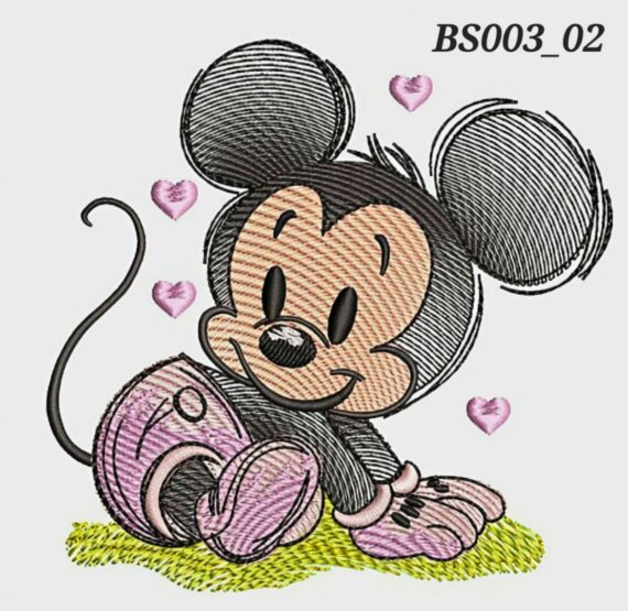 Baby Mouse Set 1 - Minnie sitting - 02