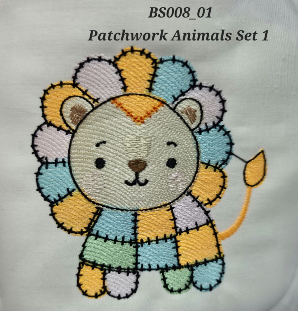 Patchwork Animals Set 1 - Lion - Image 2