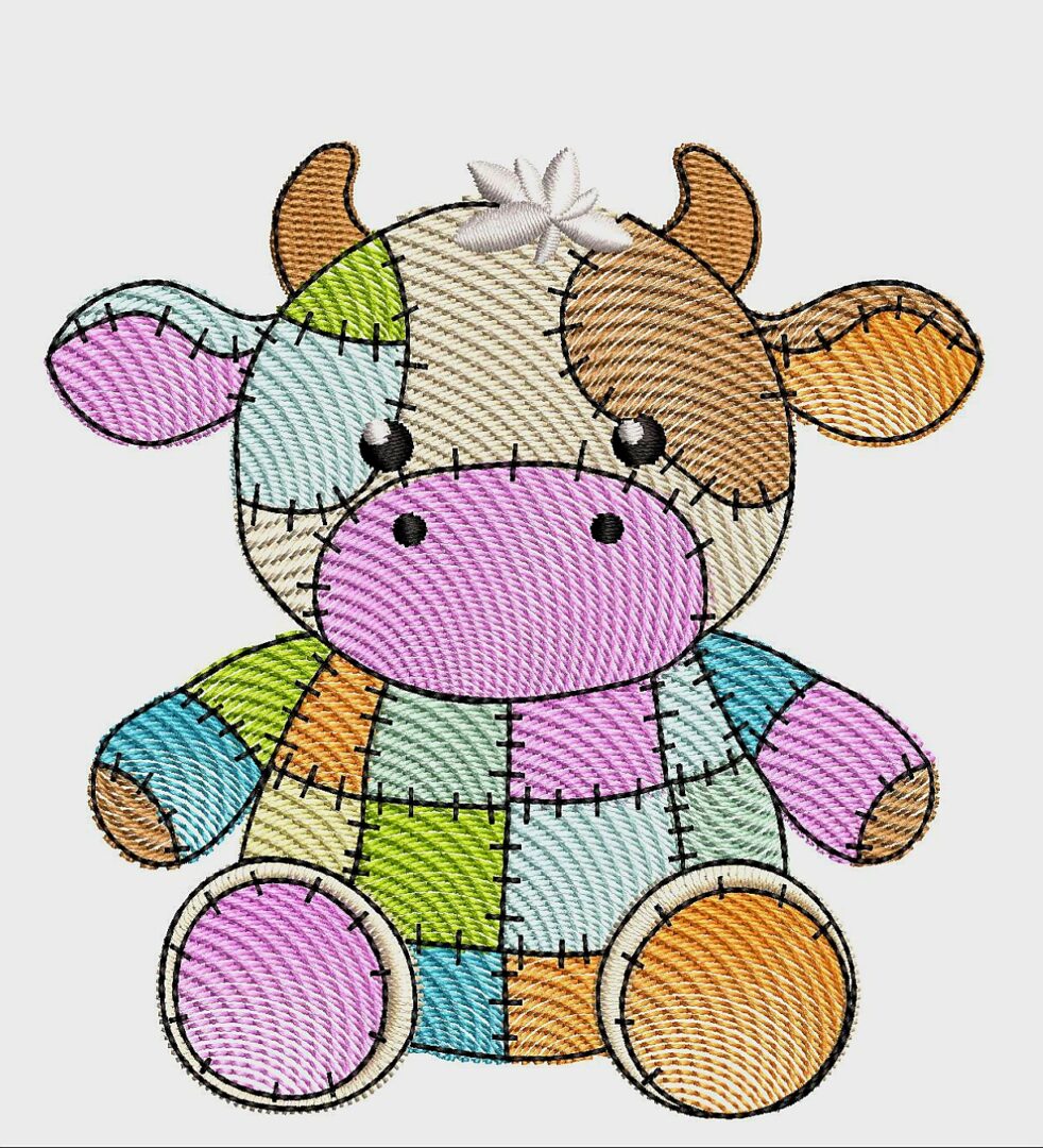 Patchwork Animals Set 1 - Cow