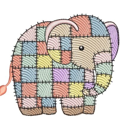 Patchwork Animals Set 1 - Elephant