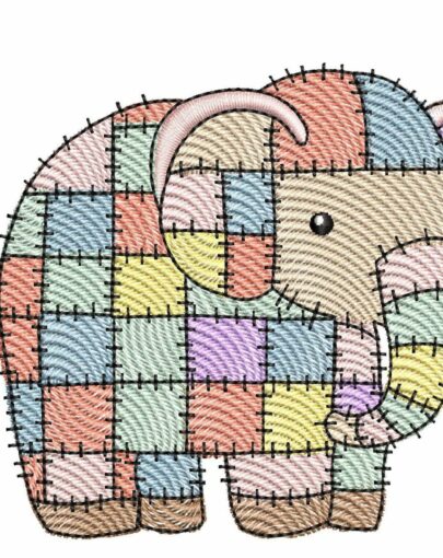 Patchwork Animals Set 1 - Elephant