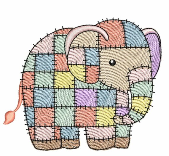 Patchwork Animals Set 1 - Elephant