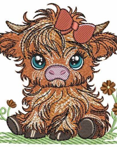 Cute Baby Highland Cows - Cow 1