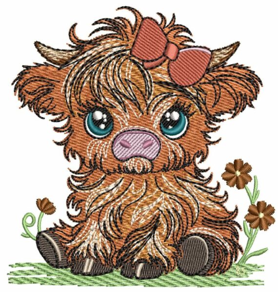 Cute Baby Highland Cows - Cow 1