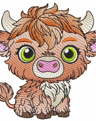 Cute Baby Highland Cows - Cow 2
