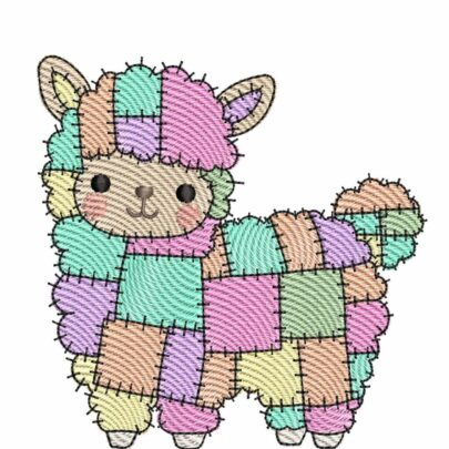 Patchwork Animals Set 1 - Llama