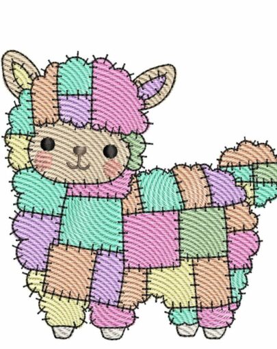 Patchwork Animals Set 1 - Llama