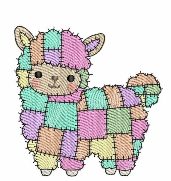Patchwork Animals Set 1 - Llama
