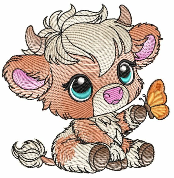 Cute Baby Highland Cows - Cow 3