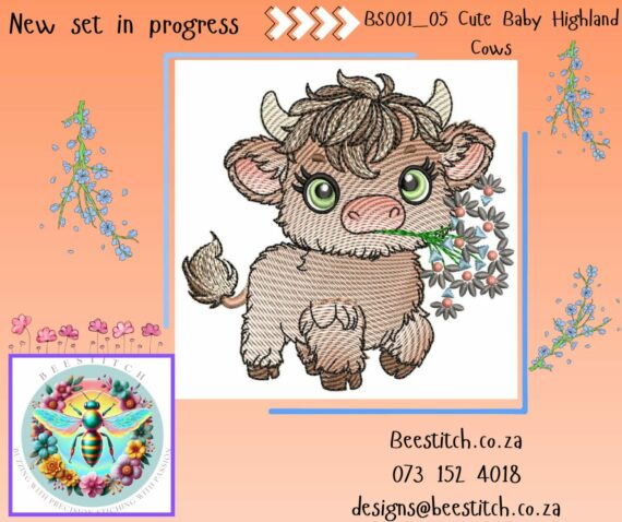 Cute Baby Highland Cows - Cow 5 - Image 2