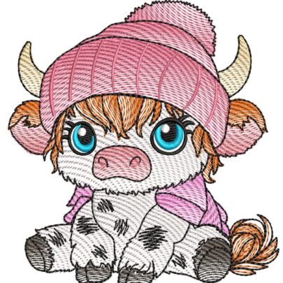Cute Baby Highland Cows - Cow 6