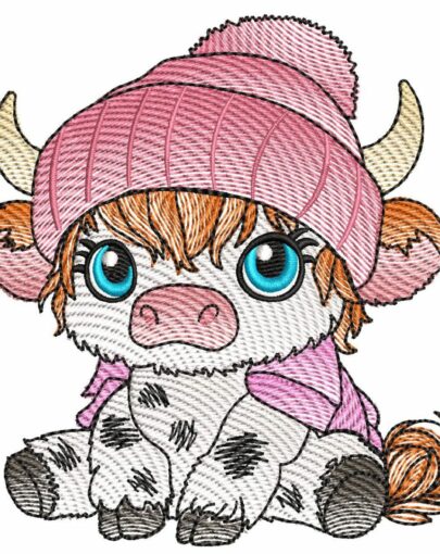 Cute Baby Highland Cows - Cow 6
