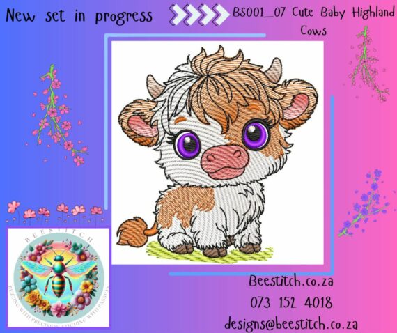 Cute Baby Highland Cows - Cow 7 - Image 2