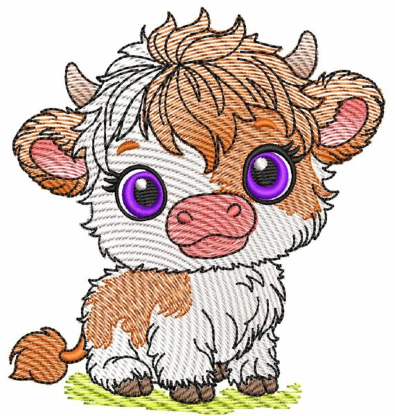 Cute Baby Highland Cows - Cow 7