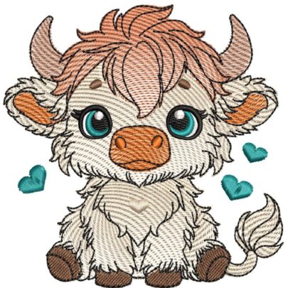 Cute Baby Highland Cows - Cow 9